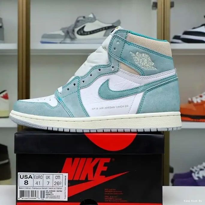 HIGH GREEN' OG AIR 1 JORDAN 'TURBO Kimikick RETRO 0417
